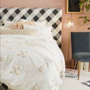 Anthropologie queen duvet cover and shams